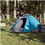 vidaXL Tente de camping à dôme 4 personnes bleu imperméable