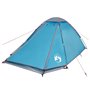 vidaXL Tente de camping à dôme 4 personnes bleu imperméable