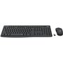 Logitech MK295 Silent Wireless Combo clavier Souris incluse USB QWERTY Nordique Graphite