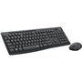 Logitech MK295 Silent Wireless Combo clavier Souris incluse USB QWERTY Nordique Graphite