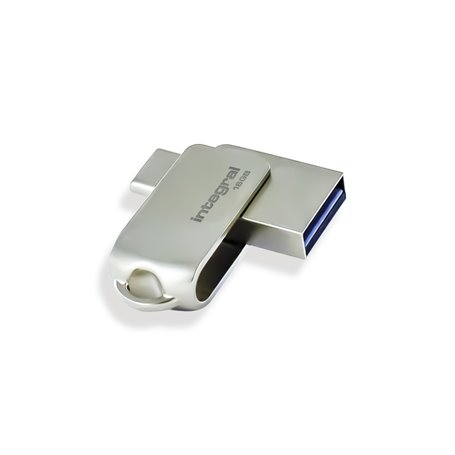 Integral 16GB 360-C Dual USB-C & USB 3.0 lecteur USB flash 16 Go USB Type-A / USB Type-C 3.2 Gen 1 (3.1 Gen 1) Argent