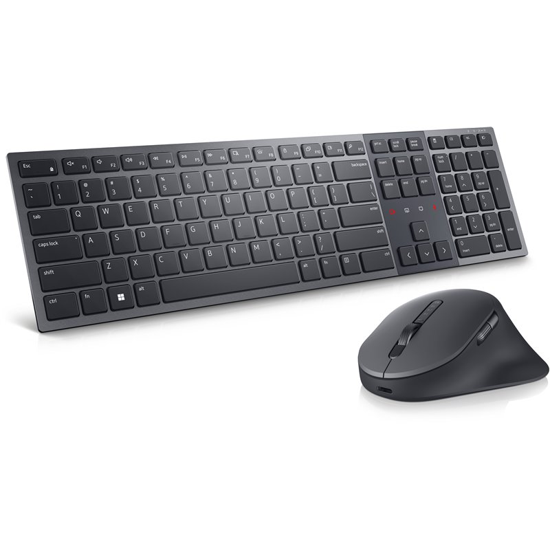 Dell KM900 clavier Souris incluse RF sans fil + Bluetooth Azerty Français Graphite