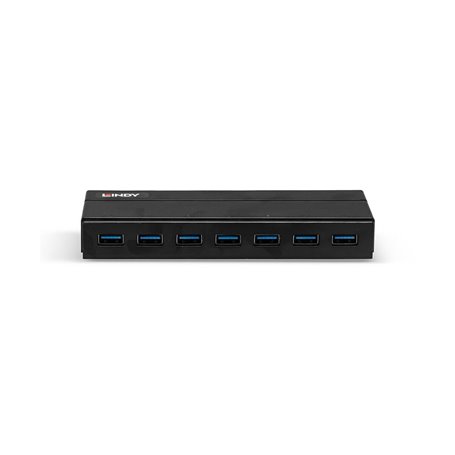 Lindy 43228 hub & concentrateur USB 3.2 Gen 1 (3.1 Gen 1) Type-A 5000 Mbit/s Noir