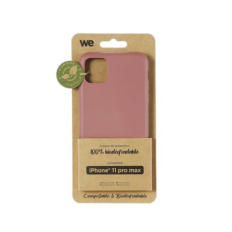 ***WE Coque de protection BIODEGRADABLE APPLE IPHONE 11 PRO MAX Fushia