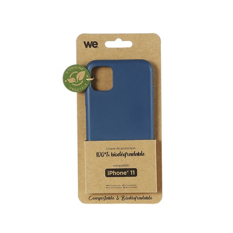 ***WE Coque de protection BIODEGRADABLE APPLE IPHONE 11 Bleu