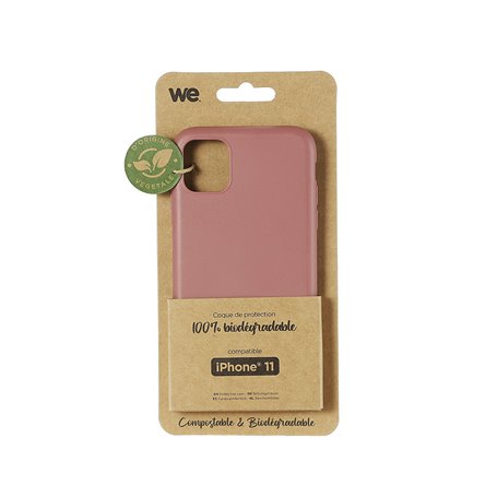 ***WE Coque de protection BIODEGRADABLE APPLE IPHONE 11 Fushia