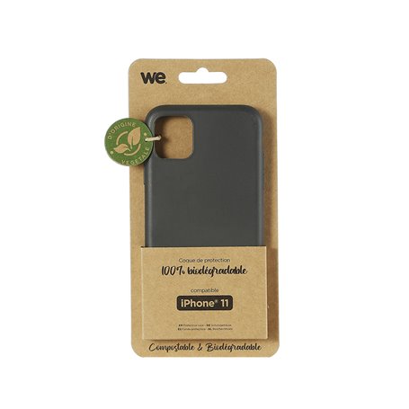 ***WE Coque de protection BIODEGRADABLE APPLE IPHONE 11 noir