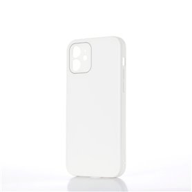 ***WE Coque de protection GLASS APPLE IPHONE 12 Blanc