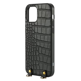 ***We Coque de protection AVEC TOUR DE COU APPLE IPHONE 12 Noir