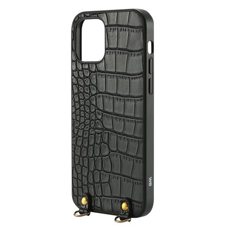 ***We Coque de protection AVEC TOUR DE COU APPLE IPHONE 12 Noir