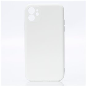 ***We Coque de protection SILICONE APPLE IPHONE 11 Blanc