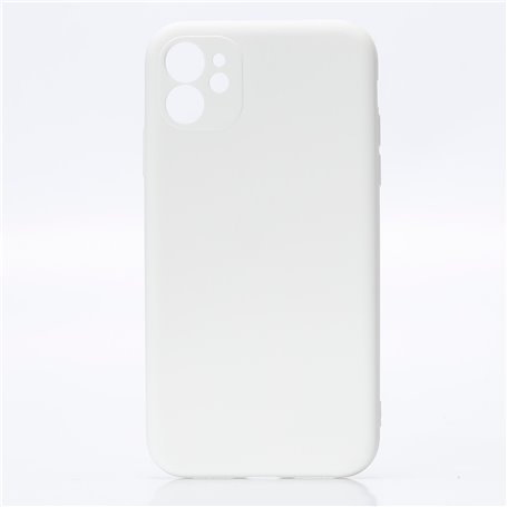 ***We Coque de protection SILICONE APPLE IPHONE 11 Blanc