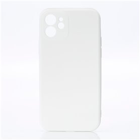 ***We Coque de protection SILICONE APPLE IPHONE 12 Blanc