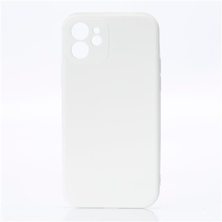 ***We Coque de protection SILICONE APPLE IPHONE 12 Blanc