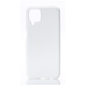 ***We Coque de protection SILICONE SAMSUNG GALAXY A12 Blanc