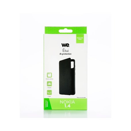 ***WE Etui folio CLASSIQUE NOKIA 1.4 Noir