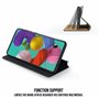 ***WE Etui folio CLASSIQUE SAMSUNG GALAXY NOTE 10 LITE Noir - Avec fen tre