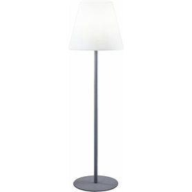 Lampadaire lumineux extérieur - LUMISKY - 150cm - Acier et polyéthylene - Blanc froid