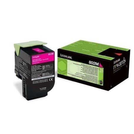 Lexmark 802M Cartouche de toner 1 pièce(s) Original Magenta