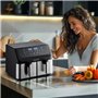 Friteuse sans huile - ARTHUR MARTIN - Airfryer AMPF9 - 2 cuves de 4,5L - 2000W - Affichage LED