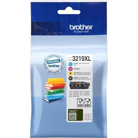 Brother LC3219XLVALBP Cartouche de toner 4 pièce(s) Original Noir