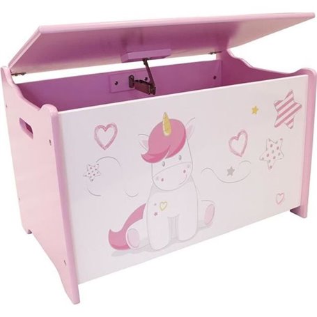 Coffre a jouets Licorne en bois pour enfant - Fun House