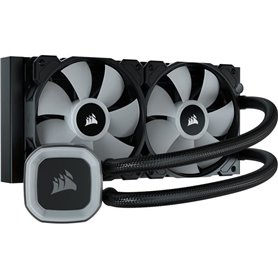 Watercooling - CORSAIR - H100 RGB AIO - Radiateur 240mm - Refroidissement Liquide pour processeur