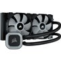 Watercooling - CORSAIR - H100 RGB AIO - Radiateur 240mm - Refroidissement Liquide pour processeur