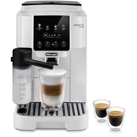 Machine expresso broyeur DELONGHI Magnifica Start ECAM220.61.W - Blanc inox - machine a café a grains