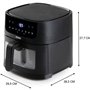 Friteuse a air chaud - DOMO - DO540FR - 6L - Ecran digital - 8 programmes - Deli-Fryer