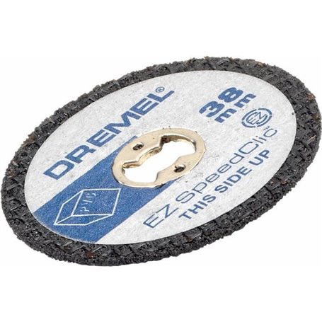 Lot de 5 disques DREMEL S476 EZ SpeedClic pour découper les plastiques et PVC - Ø 38mm