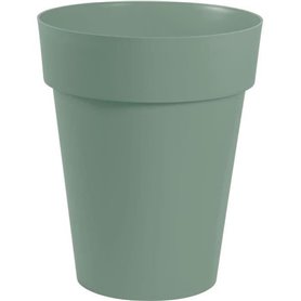 Pot de fleurs vase - EDA PLASTIQUE - Toscane mi-haut - Vert laurier - 44x53cm - 50L