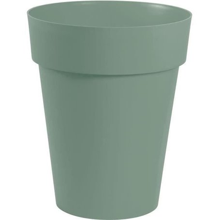 Pot de fleurs vase - EDA PLASTIQUE - Toscane mi-haut - Vert laurier - 44x53cm - 50L