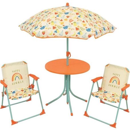 FUN HOUSE Fruity's Salon de jardin - 1 table H.46 x ø46 cm