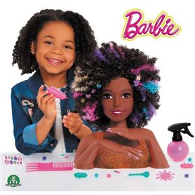 Giochi Preziosi Barbie - Tête À Coiffer Brune Coupe Afro