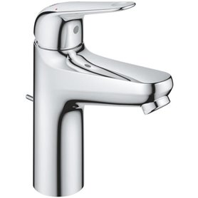 Mitigeur monocommande lavabo - GROHE Swift - 24325001 - Chromé - Taille M - Economie d'eau - Tirette et vidage