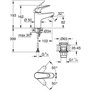 Mitigeur monocommande lavabo - GROHE Swift - 24318001 - Chromé - Taille S - Economie d'eau - Vidage clic clac