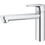 GROHE Robinet évier de cuisine Start curve, mousseur économique d'eau, sans tirette de vidage, bonde de vidage incluses,