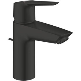 Mitigeur monocommande lavabo - GROHE Start - 242092432 - Noir mat - Taille S - Economie d'eau - Tirette et vidage