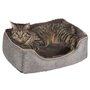 KERBL Panier corbeille Samuel - 50 x 40 x 15 cm - Argent et gris - Pour chien