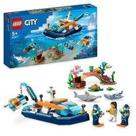 LEGO City 60377 Le Bateau d'Exploration Sous-Marine