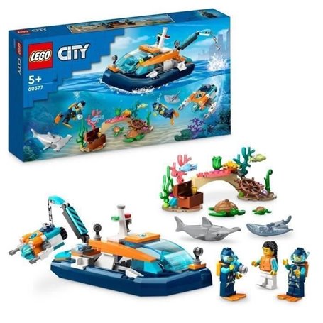 LEGO City 60377 Le Bateau d'Exploration Sous-Marine