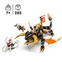 LEGO NINJAGO 71782 Le Dragon de Terre de Cole  Évolution, Jouet avec 2 Minifigurines