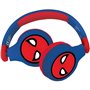 SPIDER-MAN - Casque 2 en 1 Bluetooth - Filaire confortable et pliable pour enfants avec limitation de son - LEXIBOOK