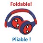 SPIDER-MAN - Casque 2 en 1 Bluetooth - Filaire confortable et pliable pour enfants avec limitation de son - LEXIBOOK