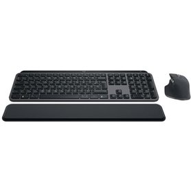 Logitech MX Keys S Combo clavier Souris incluse RF sans fil + Bluetooth AZERTY Belge Graphite