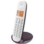 Téléphone fixe sans fil - LOGICOM - DECT ILOA 150 SOLO - Aubergine - Sans répondeur