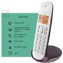 Téléphone fixe sans fil - LOGICOM - DECT ILOA 150 SOLO - Aubergine - Sans répondeur