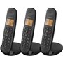 Téléphone fixe sans fil - LOGICOM - DECT ILOA 350 TRIO - Noir - Sans répondeur