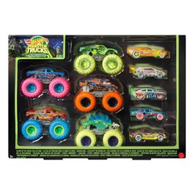 Hot Wheels - Coffret 10 Véhicules Phosphorescents - Petite Voiture - 3 ans et HCB57